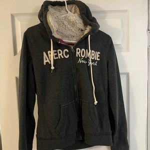 Abercrombie And Fitch Special Edition Fuzzy Fleece Jacket